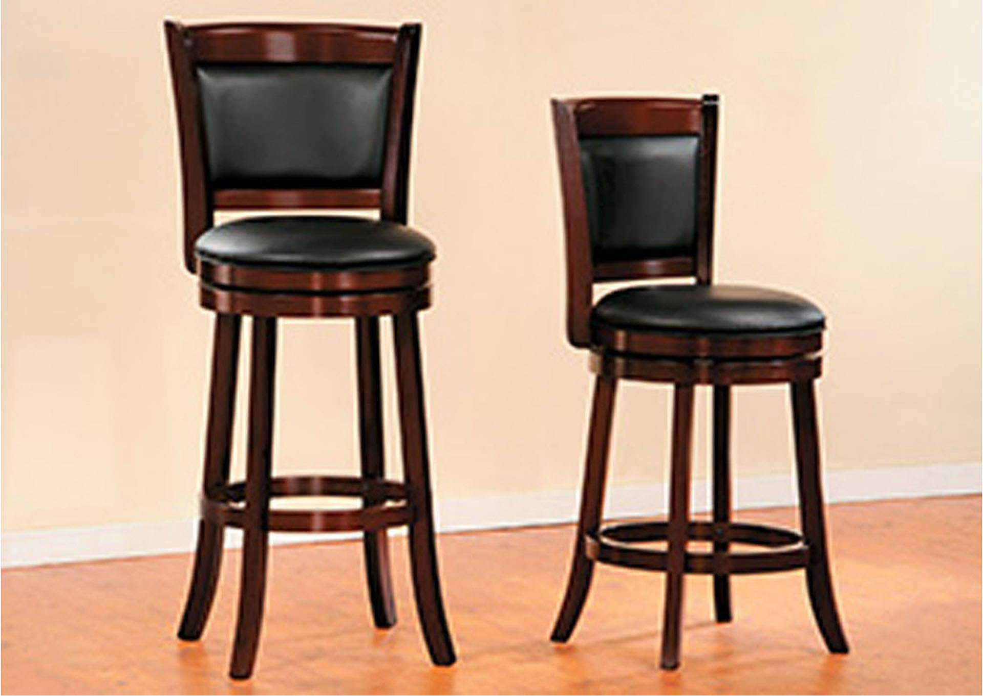 Cohen's Furniture New Castle, DE Sharpel Cherry Swivel Counter Height